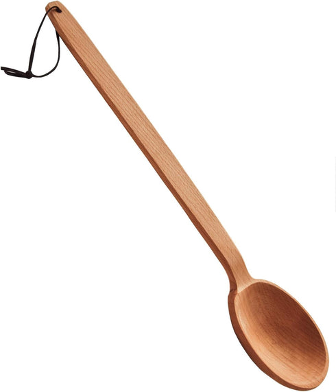Heavy Duty Large Wooden Spoon 18-inch, Long Handle Cooking Tool With a Scoop. Nonstick Big Spoon for Stirring Mixing Cajun Crawfish Boil Wall Déco...