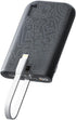 imuto Graffiti Style Portable Charger with Built-in Lightning Cable,22.5W Fast Charging 10000mAh Power Bank LED Display,Travel Essentials,Battery ...