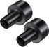 2 Pieces WS25011A 2-1/2-Inch to 1-1/4-Inch Universal Vacuum Hose Adapters Dry Wet Vacuum Adapter in Black Vacuum Cleaner Adapter Replacement Acces...