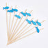 PuTwo Cocktail Toothpicks 100 Counts Cocktail Picks Handmade Natural Bamboo Cocktail Sticks Eco-Friendly Appetizer Skewers for Cocktail Appetizers...