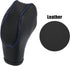 X AUTOHAUX Car Faux Leather Gear Shift Knob Cover Black with Blue Line for Ford Focus 2012-2018 Escape 2013-2019 Fusion 2013-2016 Fiesta Transit V...