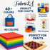 FabricLA Acrylic Felt Fabric | Soft, Non-Stiff Material | 72” Wide, 1.6mm Thick | Felt by The Yard for Crafts, Sewing, Padding & DIY Projects | Ha...