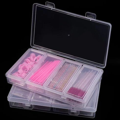 10 Pack Rectangular Plastic Storage Containers Box?Bead Organizers Box and Organizer Transparent Boxes with Hinged Lid for Storage of Small Items,...