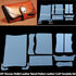 PVC DIY Women Wallet Leather Stencil Pattern Leather Craft Sewing Template Set...
