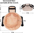 Barrel Drawstring Makeup Bag Large Travel Makeup Bag,Portable Large Capacity Cosmetic Bag Toiletry Organizer for Travel Accessories Make Up Essent...
