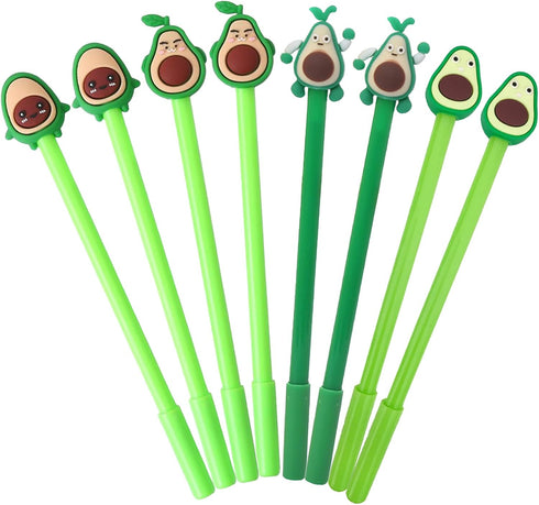 40 Pcs Cute Avocado Gel Ink Pens Fun Kawaii Pens Fruit Writing Pens 0.5 mm Black Ink Cool Pens Novelty Fun Pens for Kids School Office Home Suppli...