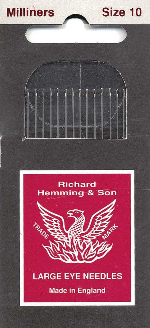 Colonial Needle HW250-10 16 Count Richard Hemming Milliners/Straw Needles, Size 10...