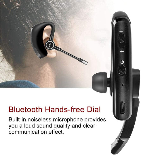 V8s Bluetooth Headset Car Wireless Earpiece Handsfree 120H Standby Time Business Style Bluetooth Earpiece Headphone Clear Voice Capture in-Ear Wir...