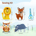 JOFOOK Kids Sewing Kit for Ages 6+, Fun and Educational Animal Craft Set for Boys and Girls, Felt Sewing Kits for Beginners, Kids’ Art Projects Pr...