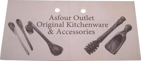 Armenian hand painted cooking Spoon Rest/Ladle Holder - Large with deep Round Cup part - Asfour Outlet Trademark...