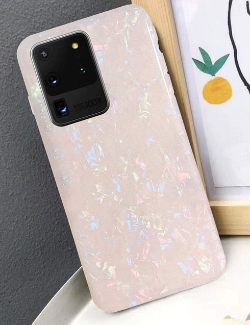 J.west Galaxy S20 Ultra Case, Luxury Cute Sparkle Bling Translucent Thinfoil Print Soft Silicone Phone Case Cover for Girls Women Slim Pattern Des...