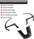 Carbon Fiber Steering Wheel Trim for for Dodge Durango 2014-2021, Dodge Charger Challenger 2015-2021, Jeep Grand Cherokee SRT8 2014-2021 Steering ...
