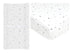 American Baby Company Crib Bedding Bundle Set, a 100% Cotton Fitted Standard Crib Sheet and a Fitted Contoured Changing Table Pad Cover, Gray Star...