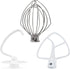 3 Pieces Stand Mixers Repair Set for Kitchen Tilt-Head Stand Mixers K45DH Dough Hook K45B Coated Flat Blade Paddle K45WW Wire Whip Compatible with...