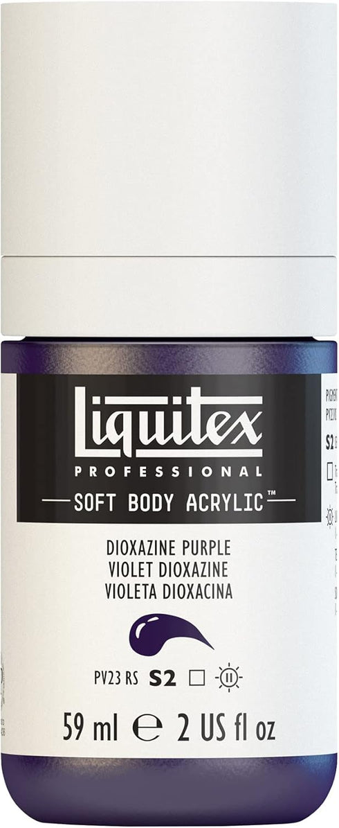 Liquitex Professional Soft Body Acrylic Paint, 59ml (2-oz) Bottle, Dioxazine Purple...