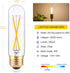 T10 Led Bulbs, 2W Dimmable Tubular Led Bulb,25 Watt Equivalent Edison Style Vintage LED Filament Light Bulb, E26 Long Tube Lamp, 2700K Woft Warm W...