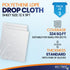 3 Pack 12 x 9 ft Extra Large Painter’s Plastic Drop Cloth Painting Sheet-Light & Durable Dust Cover-Clear Plastic Sheet-Plastic Sheeting-Plastic C...