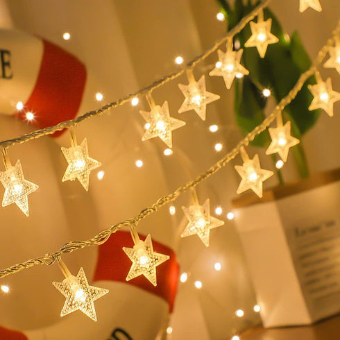 Star String Lights 10Ft 20 LED Fairy Lights Battery Operated Waterproof Indoor Outdoor Twinkle Christmas Lights for Bedroom Party Wedding Xmas Tre...