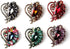Mlouye Rhinestone Teardrop Brooch Ribbon Crystal Brooches Pins Broaches for Women Winter Holiday...
