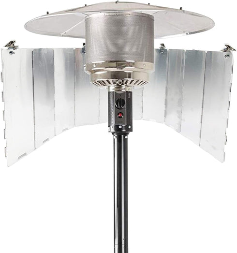 Adjustable Heat Focusing Reflector for Round Natural Gas and Propane Patio Heaters...