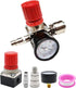 1/4" Air Compressor Pressure Regulator with Gauge 0-180 PSI Air Gauge Regulator Inline for Air Compressor and Pneumatic Tools Air Regulator (3-Way...