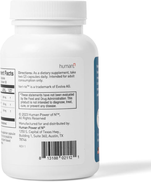 humanN SuperBeets Memory & Focus Brain Supplement Capsules – Mental Alertness – Clinically Studied Nootropics, Resveratrol Plus Beet Root Powder, ...