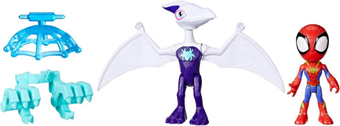 Spidey and his Amazing Friends Marvel Dino-Webs Ghostasaurus & Spidey 4-inch-Scale Spider-Man Action Figure Set, Toys for Kids Ages 3 and Up...