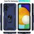 Samsung Galaxy A13 5G Case with HD Screen Protector, Military-Grade Ring Holder Stand Car Mount, Shockproof Cover for Galaxy A13 5G/A04s, Blue...
