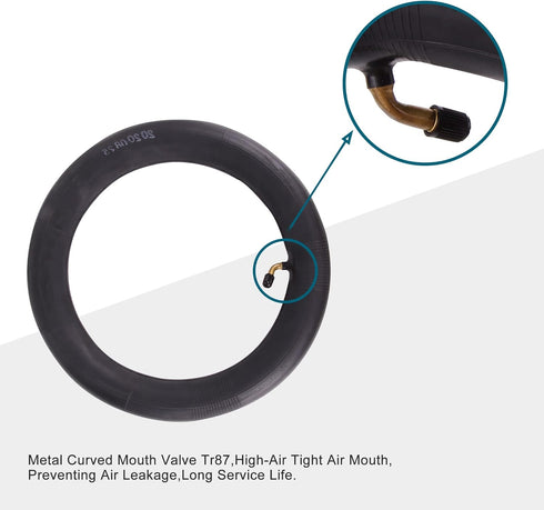 GOOFIT 12 1/2'' X 2 1/4'' Curved Bent Stem Inner Tube Tire for Universal Mini Dirt Bike (2pcs)...