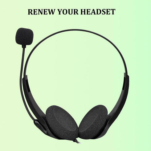 Ear Cushions for Jabra Headset Foam Replacement Ear Pads Compatible with Jabra Biz 1500 1900 2300 2400 GN2000 GN2100 GN2025 GN9120 GN9125 PRO 920 ...