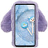 for Samsung Galaxy A51 Case, Aearl Rabbit Fur Ball Case,Luxury Cute 3D Homemade Diamond Winter Warm Soft Furry Fluffy Fuzzy Bunny Ear Plush Purple...