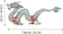 Gemini&Genius Chinese Dragon Toys, 2024 Year of The Sea Dragon Mascot Action Figures, Standing Dragon Animals, Toy Gifts or Ornament for Chinese N...