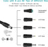 24V Power Supply, 24V 1A AC Adapter DC Power Cord for LED Strip Light CCTV Camera Bluetooth Speaker Nail Lamp Air Cleaner Massage Gun Mini Printer...
