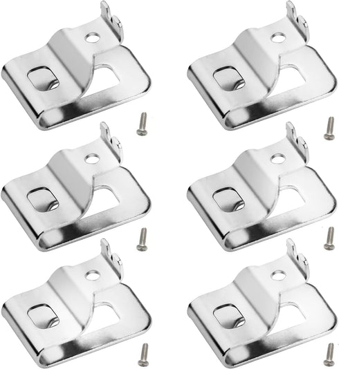 Belt Clips for Dewalt, 6pcs 304 Stainless SteelDrill Tool Clips Hook Kit with Screws for Dewalt N268241 Fit for 20V Power Tools DCD980 DCD985 DCD9...