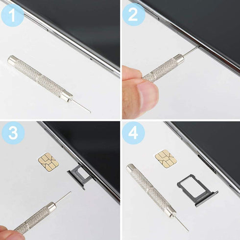 9 Pack Cellphones SIM Card Tray Opening Removal Tool Ejector Pin Needle Compatible with All iPhone Apple iPad HTC Samsung Galaxy Smartphone Watchc...