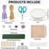 ORIGACH 102 Pcs DIY Macrame Basket Kit Cotton Rope Basket Weaving Kits for Beginners with Video Tutorials Storage Basket with Handles for Picnic H...