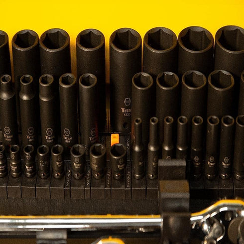 ToolBox Widget Socket Organizer ? Inch Pro Series – Modular Magnetic Socket Holder with Missing Tool Indicator – Size Stems NOT Included - 1 Pack,...