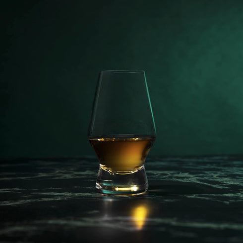 Viski Footed Crystal Scotch Glasses Set of 2 - Premium Liquor Drinking Glass, Classic Whiskey Bourbon Glasses and Scotch Glass Gift Set, 8 oz...