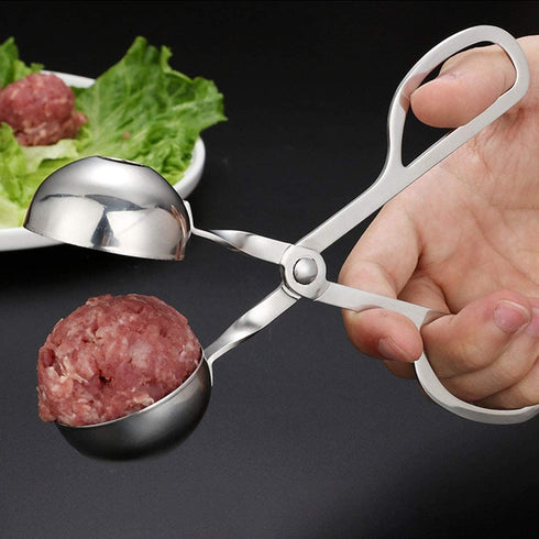 4 Pcs Meatball Spoon Set Meatball Making Tool Non-Stick Meatball Maker Meatball Scoops with Long Handle for Kitchen DIY Cooking...