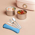 6-Piece Stainless Steel Travel Camping Flatware, Lunch Cutlery Set with Case...