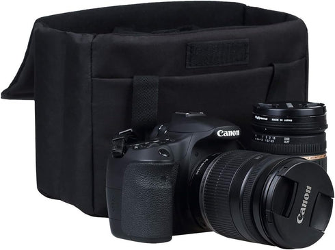 BOMKEE Camera Inserts Lens Padded Insert Liner DSLR SLR Protective Bag Camera Cube Roomy Case Waterproof Foldable pouch for Camera Lens Accessorie...