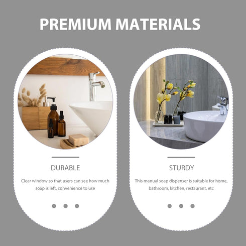 Travel Shampoo Hand Soap Dispenser Hand Liquid Holder Box Container Refillable Shower Loquid Cleaning Solution Dispenser for Home Office (Plating)...