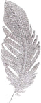 Rhinestone Feather Brooches Pin for Women Men Fashion Crystal Delicate Leaf Brooch Lapel Pins Elegant Dress Accessories Jewelry Boutonniere Corsag...