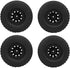 1/16 RC Truck Rubber Tire Black Wheel Tyre Compatible with C-34 1/16 4WD Military Car Parts...