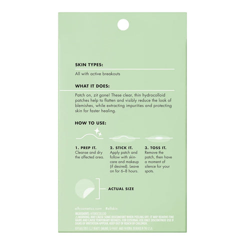 e.l.f. SKIN Blemish Breakthrough Stick It To Zits Pimple Patches, Helps Reduce The Look of Blemishes & Heal, Vegan & Cruelty-free, 36 Patches...