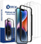 Platinum Shield Compatible with iPhone 13/13 Pro/14, Tempered Glass Screen Protector (3 Pack), 9H Hardness, Scratch Resistance, Ultra HD, Bubble F...