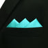 S&W SHLAX&WING Mens Tie Colours Necktie Turquoise Solid Colors Matching Pocket Square...