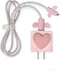 Cable Protector for iPhone Charger, Silicone Charger Protector Set - Cute Cable Cover Silicone Charger Case for 18W/20W iPhone Charger, Pink Heart...