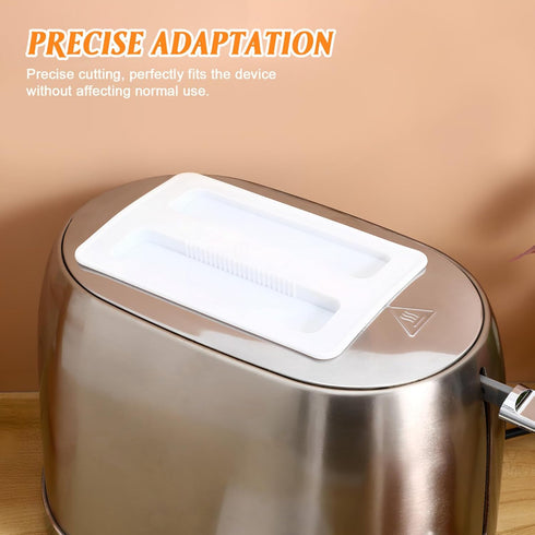 Zerodeko 2 Slice Toaster Cover, 2PCS Toaster Cover, Silicone Toaster Lid, Bread Machine Cover Bread Maker Accessories (White)...