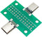 2pcs USB 3.1 Type C Male to Female Test Board with PCB Board 24 Pins 2.54 mm Double Sided Connector Socket for Data Line Wire Cable Transfer...